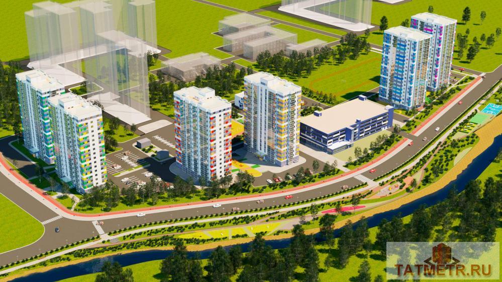 Продажа / Квартиры, Казань, Зирекле улица, 2 055 040 Продается однокомнатная квартира площадью 32.11 кв.м. в жилом комплексе 'Green'. Это новый жилой комплекс от... - 3