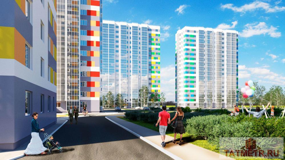 Продажа / Квартиры, Казань, Зирекле улица, 2 323 200 Продается однокомнатная квартира площадью 36.30 кв.м. в жилом комплексе 'Green'. Это новый жилой комплекс от... - 4