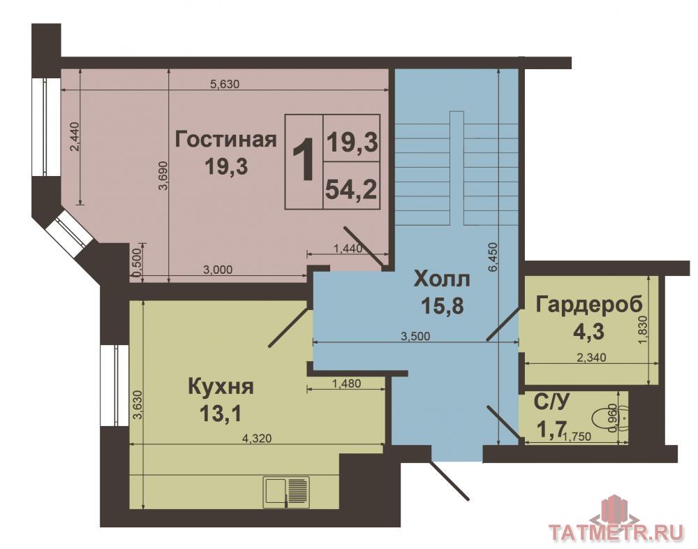 Советский район, Габдуллы Кариева, д.6. ЖК '21 век'. Продается квартира в престижном кирпичном доме. Невозможно... - 16