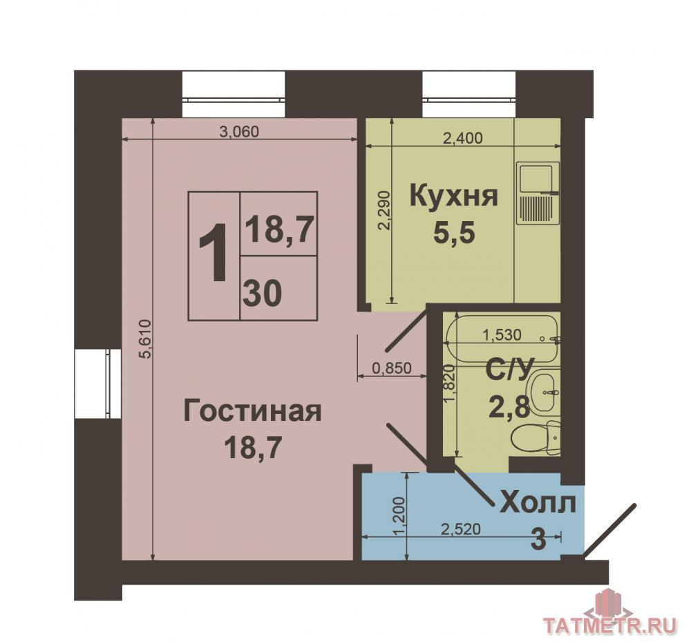 Продажа / Квартиры, Казань, Карима Тинчурина улица, 2 360 000 Продается 1-комнатная квартира 30 кв.м. по адресу К.Тинчурина дом 7, на высоком первом этаже пятиэтажного кирпичного... - 10