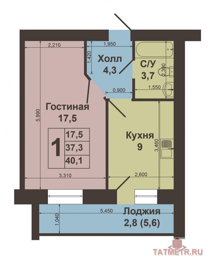Продажа / Квартиры, Казань, Николая Ершова улица, 3 649 000 Продается 1-комнатная квартира в уникальном жилом комплексе «Арт Сити». Квартира находится 1-м этаже 10-ти этажного... - 10