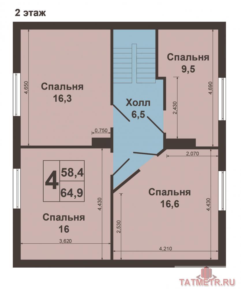 Продажа / Дома и коттеджи, Казань, Иман улица (Вознесенское), 7 900 000 Продается 2-хэтажный коттедж с отличным ремонтом(сан.узел в кафеле ,пластиковые окна ,дорогое напольное покрытие,... - 21