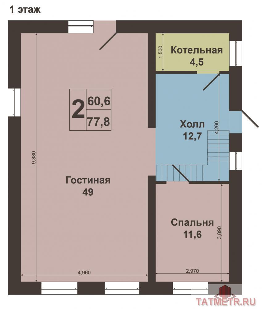 Продажа / Дома и коттеджи, Казань, Профсоюзная улица, 11 200 000 Отличное предложение!!!! Продается отличный коттедж в черте города в ЖК Вознесение на ровном прямоугольном... - 13
