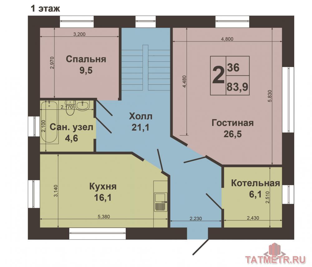 Продажа / Дома и коттеджи, Казань, Сады Собес-2, 5 700 000 В Советском районе города Казани продается шикарный дом с качественным ремонтом. Данный дом Строили для себя, на... - 15