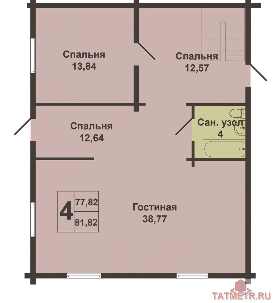 Продажа / Дома и коттеджи, Орел, Казанская улица, 4 300 000 Продается дом из оцилиндрованного сруба 163 кв.м. в коттеджном поселке Орловское.К дому пристроен гараж, котельная и... - 4