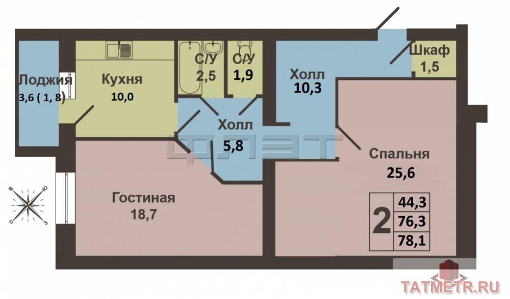 Продажа / Квартиры, Песчаные Ковали, Насосная улица, 2 814 000 ЖК «Янтарный берег» - это пятиэтажный кирпичный дом с тихим и уютным внутренним двором. 2 комнатная квартира в 5ти... - 1