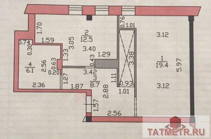 Продажа / Квартиры, Казань, Меридианная улица, 7 500 000 Эксклюзивное предложение в Ново-Савиновском 3-х комнатной двухуровневой квартиры в малоквартирном доме на... - 2