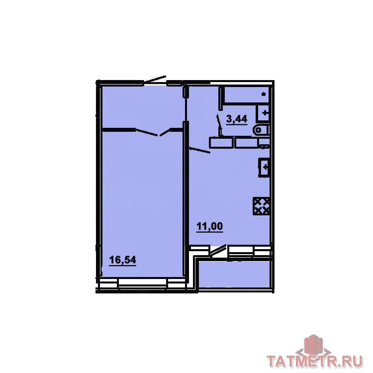 Продажа / Квартиры, Зеленодольск, Строителей улица, 1 650 000 Срочно продам 1-комнатную квартиру в новом кирпичном доме. Квартира расположена на 5 этаже 9-ти этажного дома.... - 12