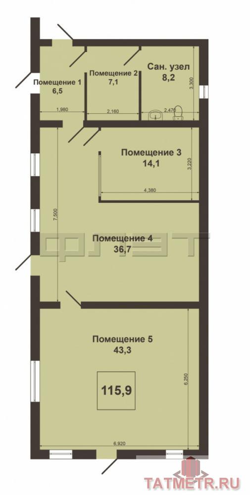 Коммерческая / Аренда / Офисы, Казань, Залесная улица, 40 000 Сдается в аренду помещение, на первой линии трассы Зеленодольск-Казань. На въезде в жилой массив. В новом строящемся... - 11