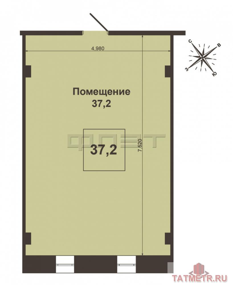 Коммерческая / Аренда / Офисы, Казань, Победы проспект, 19 000 ! Без комиссии! В Приволжском районе на первой линии от дороги, на 2- м этаже сдаётся помещение общей площадью 38... - 4