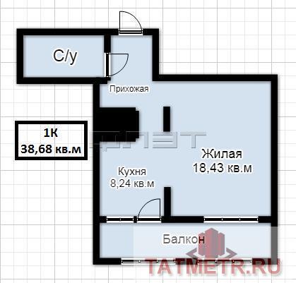 Продажа / Квартиры, Казань, Профессора Камая улица, 2 770 000 Приволжский район, ул.Профессора Камая дом 10, (корп.3). Продается отличная 1-комнатная квартира в СДАННОМ доме в ЖК... - 8