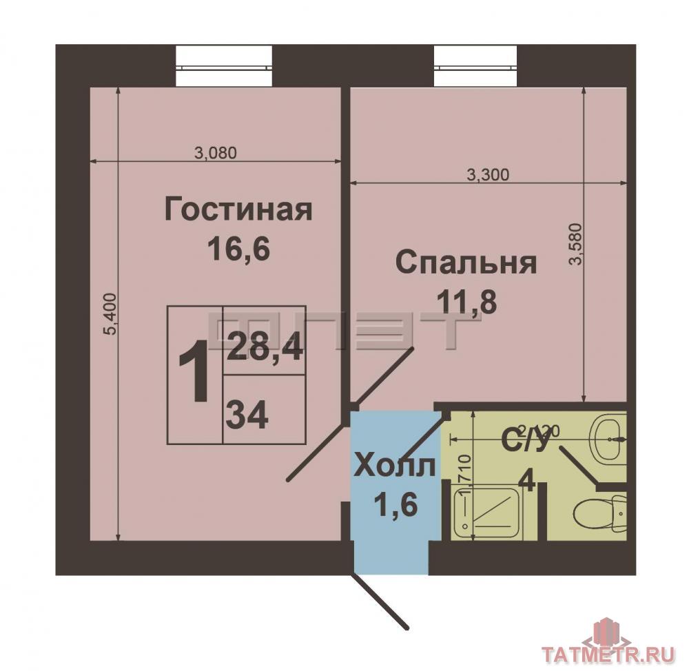 Продажа / Квартиры, Казань, Дементьева улица, 2 250 000 Авиастроительный район, ул.Дементьева, д.7 продается отличная 2-х комнатная квартира. Год постройки 1976. Дом... - 3