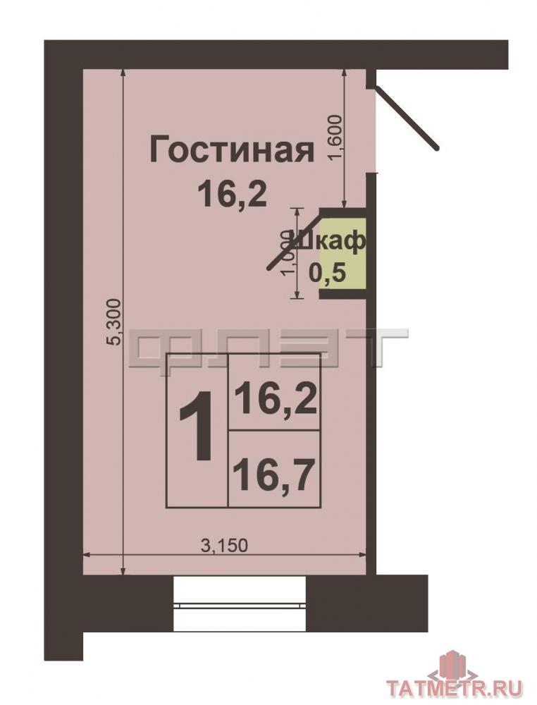 Продажа / Комнаты, Казань, Карбышева улица, 960 000 Приволжский район, ул. Карбышева 62. Очень хорошая комната в блочном общежитии, светлая, уютная, теплая. В комнате... - 6