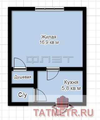 Продажа / Квартиры, Казань, Ботаническая улица, 1 630 000 Приволжский район, ул.Ботаническая 23/31. Продается 1-к квартира на 3 этаже 5-ти этажного кирпичного дома. Общая... - 9