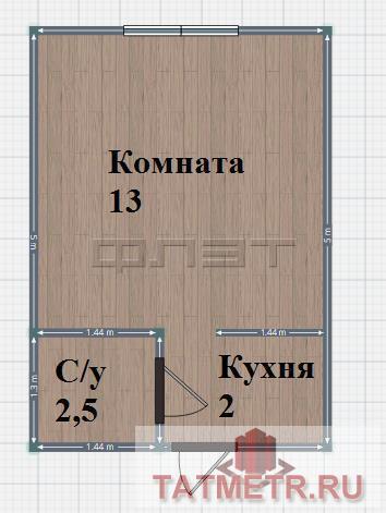 Продажа / Квартиры, Казань, Базарная улица, 1 250 000 В Московском районе по ул. Базарная д.2, продается комфортная гостинка. Расположена на 5 этаже 5-ти этажного... - 7