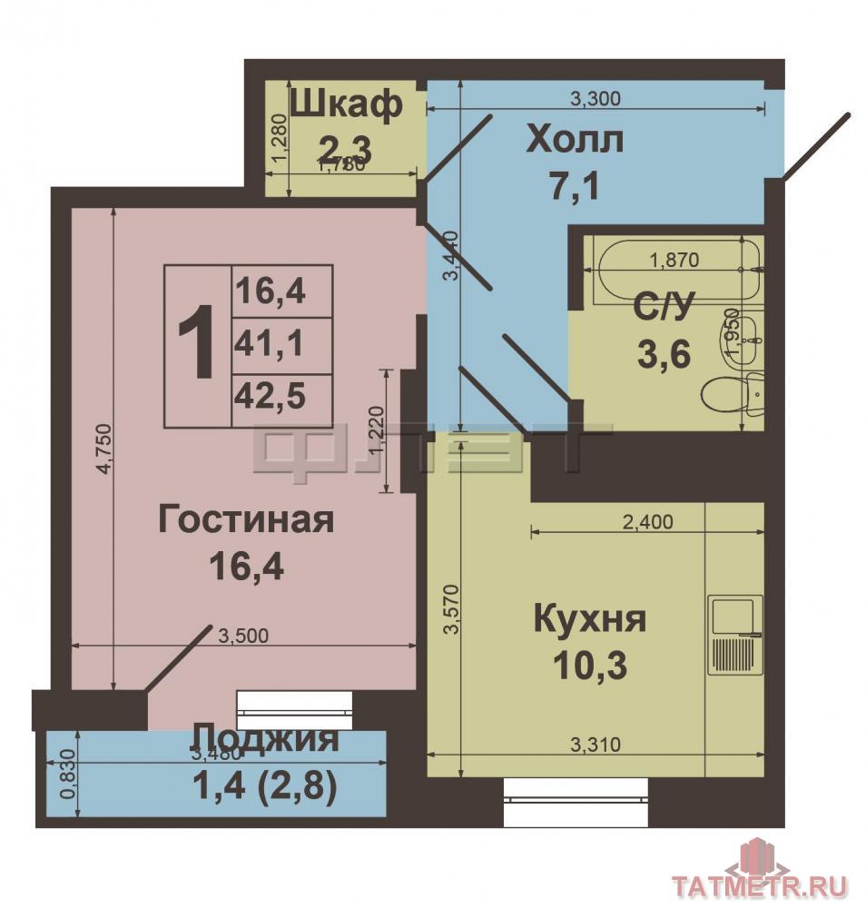 Продажа / Квартиры, Казань, Хади Такташа улица, 3 395 000 Продается отличная квартира на границе Приволжского и Вахитовского районов по ул. Хади Такташа, д. 123 с хорошим... - 9