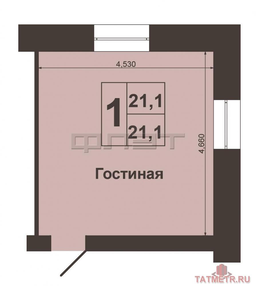 Продажа / Комнаты, Казань, Правды улица, 970 000 Советский район, ул. Правды, д. 22 Продается просторная комната 21.1 кв.м. в 3х комнатной квартире, в кирпичном доме... - 3