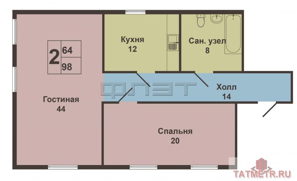 Продажа / Дома и коттеджи, Казань, Вяземская улица, 2 000 000 В одном из самых красивых мест под Казанью в Высокогорском районе, УСАДЫ, продается 1 этажный коттедж площадью 100... - 5