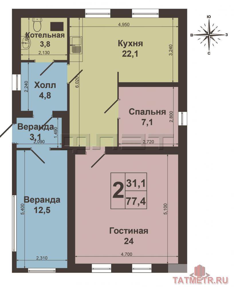 Татарстан. Недалеко от Казани, в живописном месте, рядом с озером продается Дом, по ул. Пионерская, пос. Ремплер.... - 9