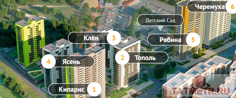 Продажа / Квартиры, Казань, Рауиса Гареева улица, 3 450 000 ЖК «Сказочный Лес»- комплекс современных домов, расположенный в сердце Приволжского района Преимущества ЖК... - 2