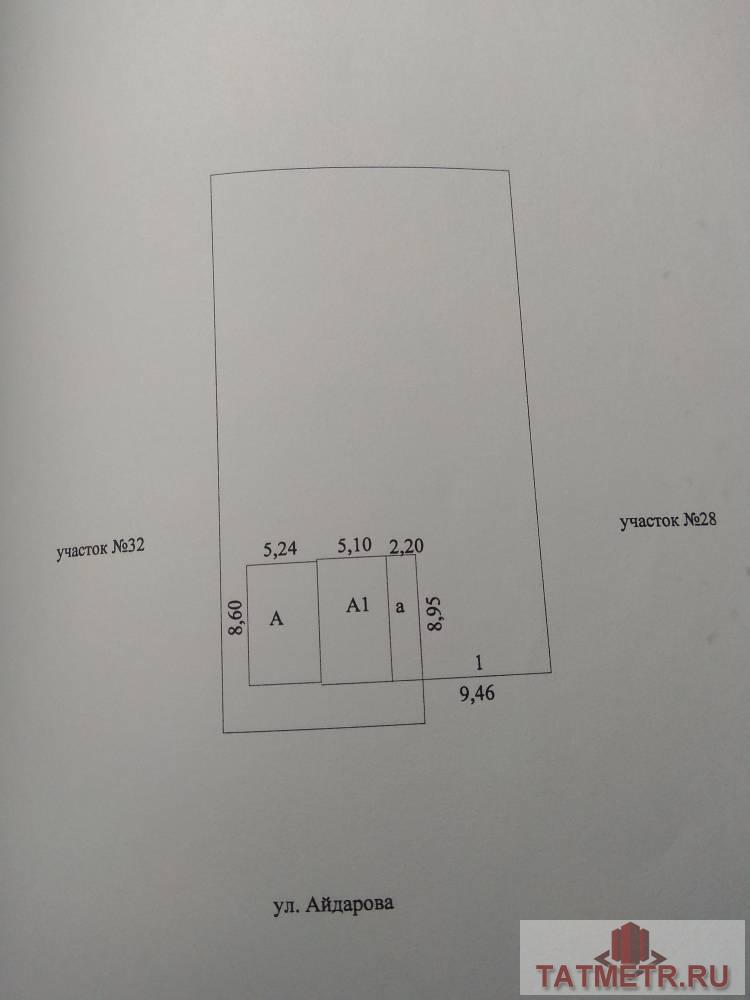 Продажа / Дома и коттеджи, Казань, Айдарова улица, 3 300 000 Продаю земельный участок с домом. Авиастроительный район, жилой массив Северный, ул. Айдарова, дом 30. 1 линия от... - 2