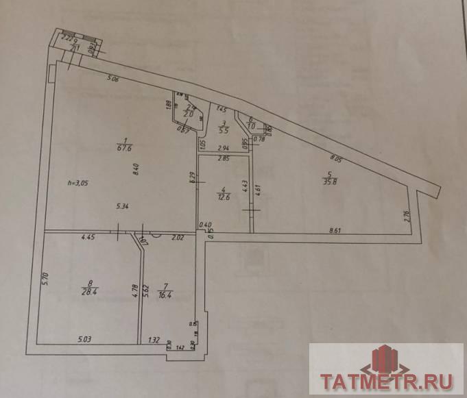Коммерческая / Продажа / Офисы, Казань, Габдуллы Тукая улица, 70 000 Предлагаем в аренду 176м2 в самом центре города с отдельной входной группой. Доступ 24/7. Помещение находится на... - 8