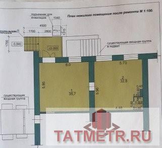 Помещение 68м2 на 1 этаже жилого дома. Первая линия от дороги, отдельная входная группа, место под вывеску,... - 6