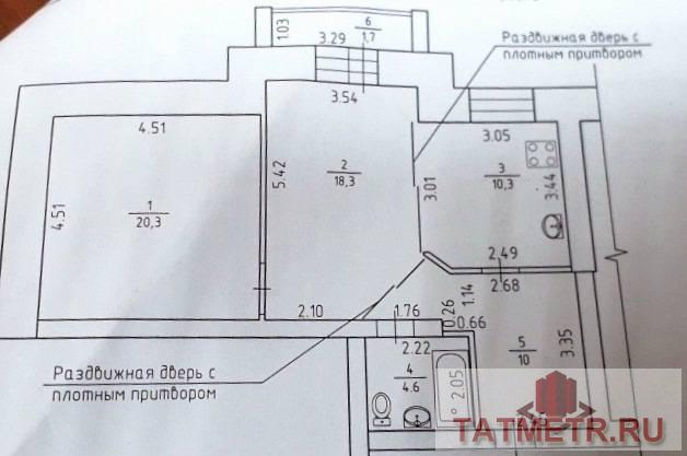 Продажа / Квартиры, Зеленодольск, Степная улица, 2 770 000 ПРОДАЕТСЯ отличная, двухкомнатная, улучшенка с ИНДИВИДУАЛЬНЫМ ОТОПЛЕНИЕМ в центре г. Зеленодольск. Квартира в новом... - 3