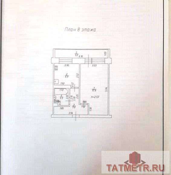 Продажа / Квартиры, Казань, улица Юлиуса Фучика, 3 850 000 Казань г, Советский, улица Юлиуса Фучика 129, 1 комн., общ. пл. 35.1 кв.м., жил.пл. 17.9 кв.м., комнаты 17.9, кухня... - 1