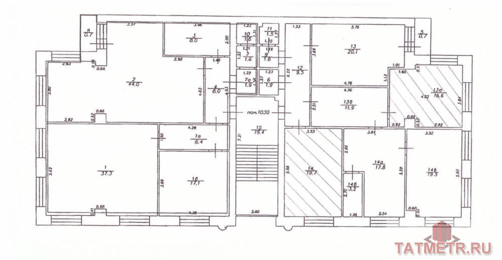 Казань г, Советский, 2-я Азинская улица 1А, продается Офис, общ. пл. 287.6 кв.м., 2/3 этаж, Продается офисное... - 18