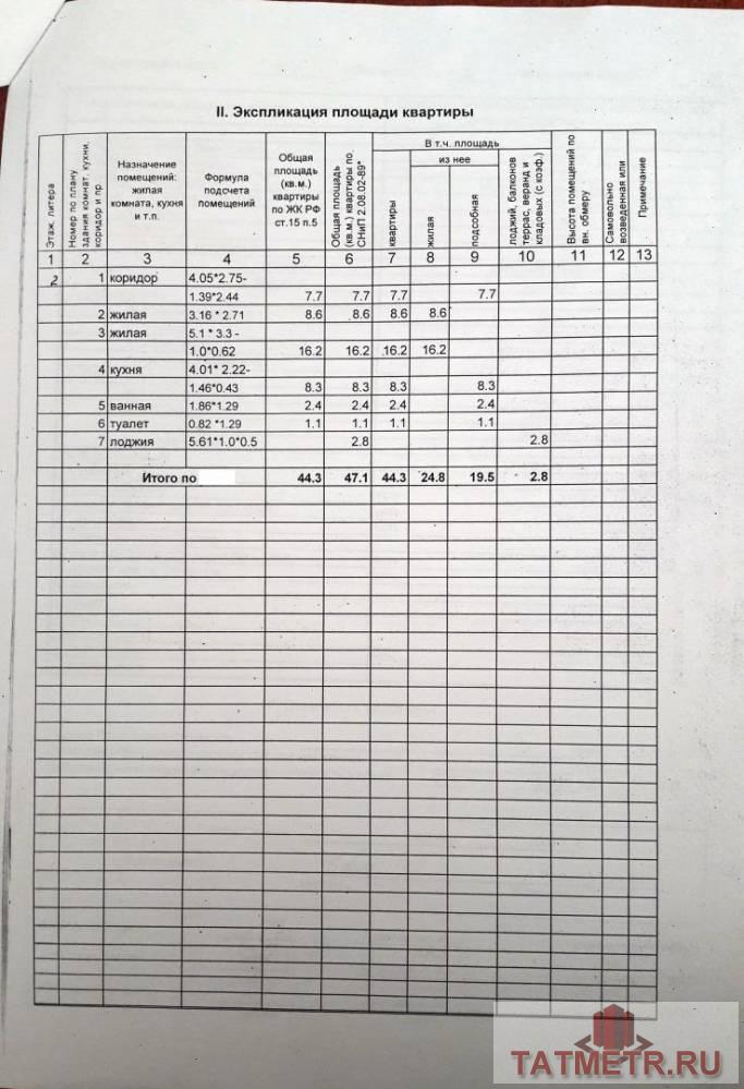 Продажа / Квартиры, Высокая Гора, улица Мелиораторов, 1 990 000 Высокая Гора с, улица Мелиораторов 2, 2 комн., общ. пл. 44.3 кв.м., жил.пл. 24.8 кв.м., комнаты 8.6/16.2, кухня 8.3... - 24