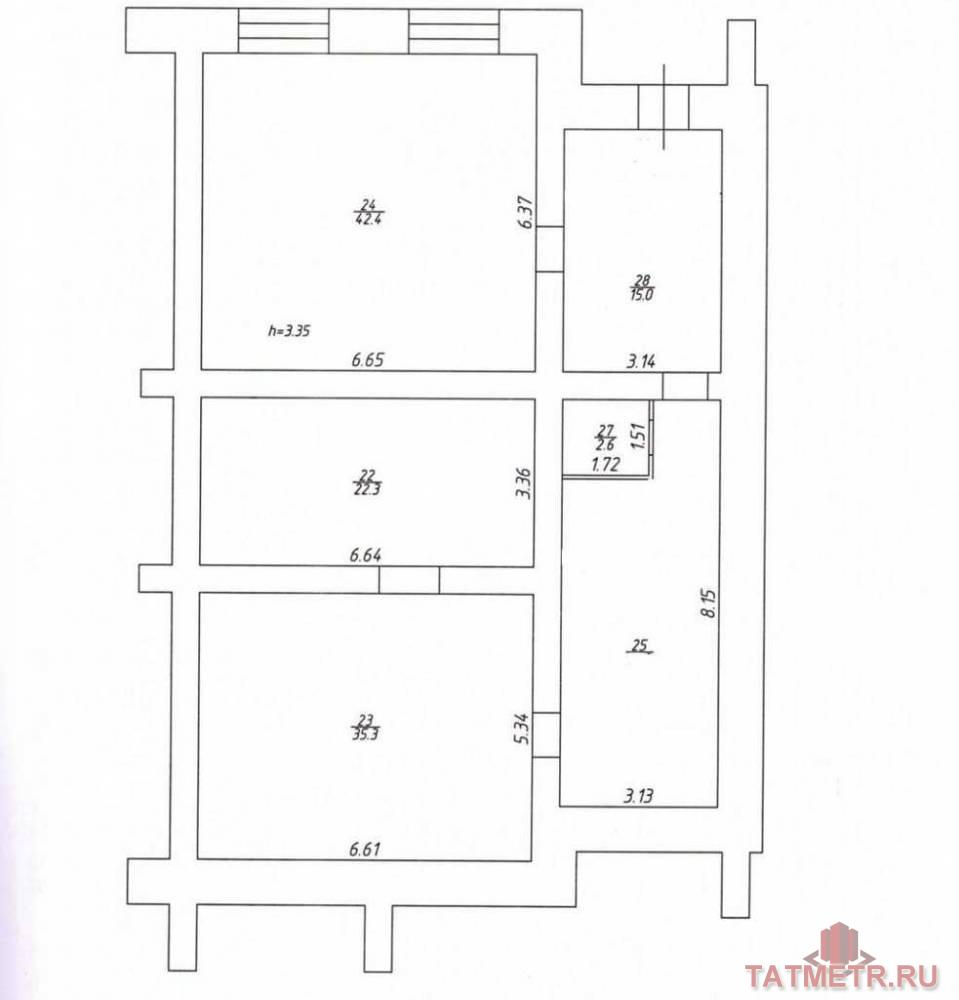 Аренда / Коммерческая / Office, Казань, Даурская улица, 98 070 Казань г, Советский, Даурская улица 22, м. Аметьево, сдается Офис, общ. пл. 140.1 кв.м., 1/16 этаж, Сдается в аренду... - 18