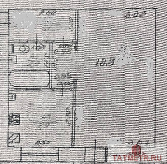 Продажа / Квартиры, Казань, улица Камиля Якуба, 2 650 000 Казань г, Вахитовский, улица Камиля Якуба 4, 1 комн., общ. пл. 32.3 кв.м., жил.пл. 19 кв.м., комнаты 19, кухня 5.5... - 20