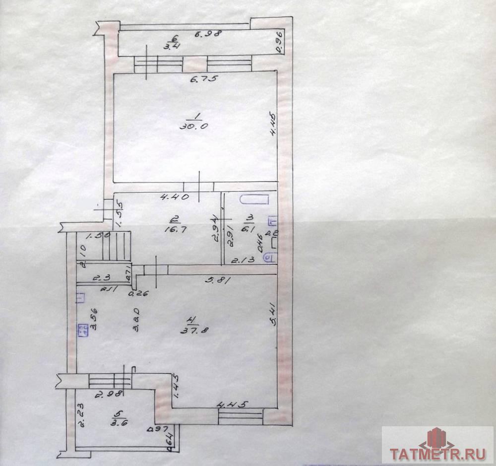 Продажа / Квартиры, Казань, улица Лесгафта, 11 499 000 Казань г, Вахитовский, улица Лесгафта 21, м. Площадь Тукая, 5 комн., общ. пл. 180.4 кв.м., жил.пл. 96.2 кв.м.,... - 37