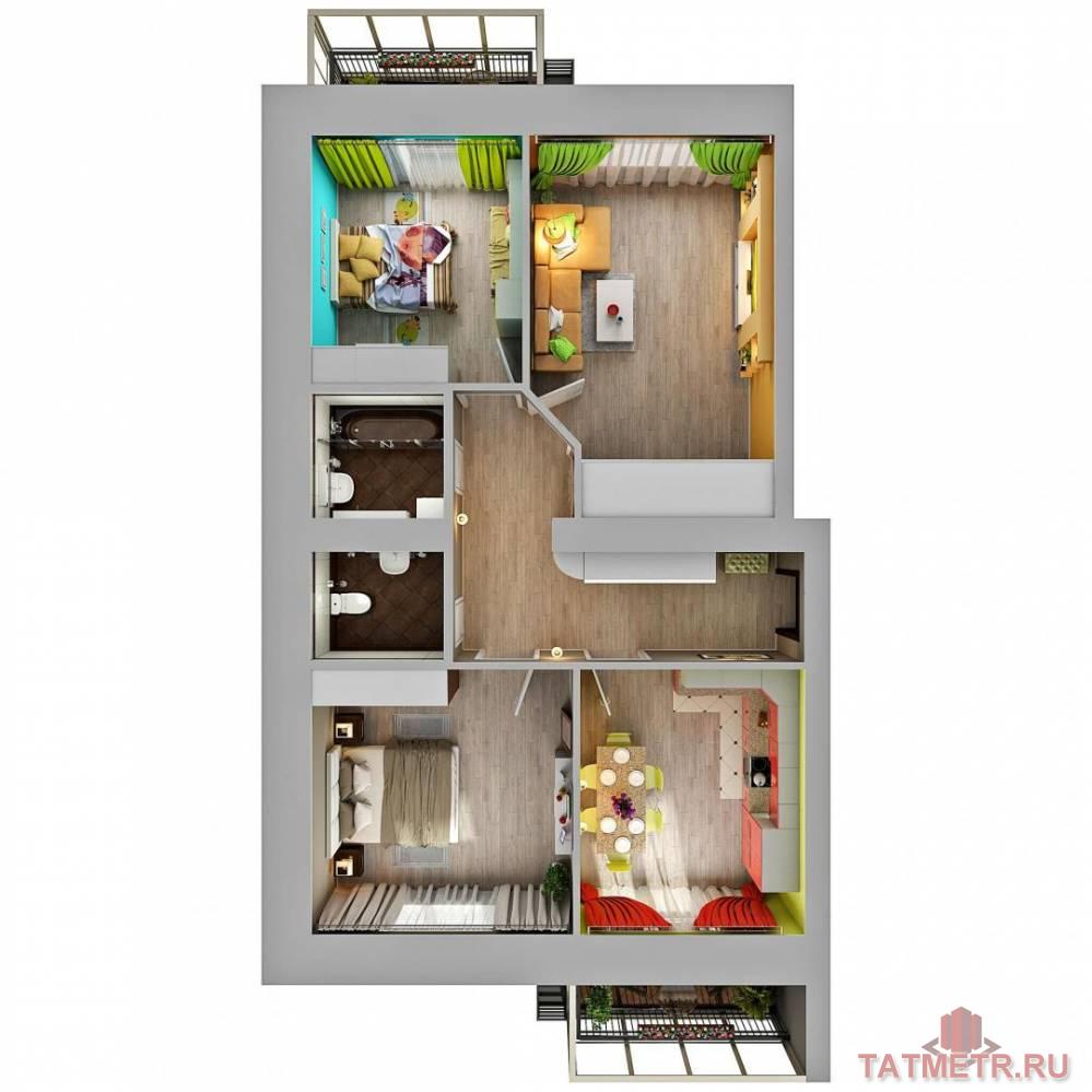 Продажа / Квартиры, Казань, улица Азата Аббасова, 6 150 000 Внимание! Успейте купить квартиру от собственника в жилом комплексе «Весна», в самом комфортном семейном жилом...