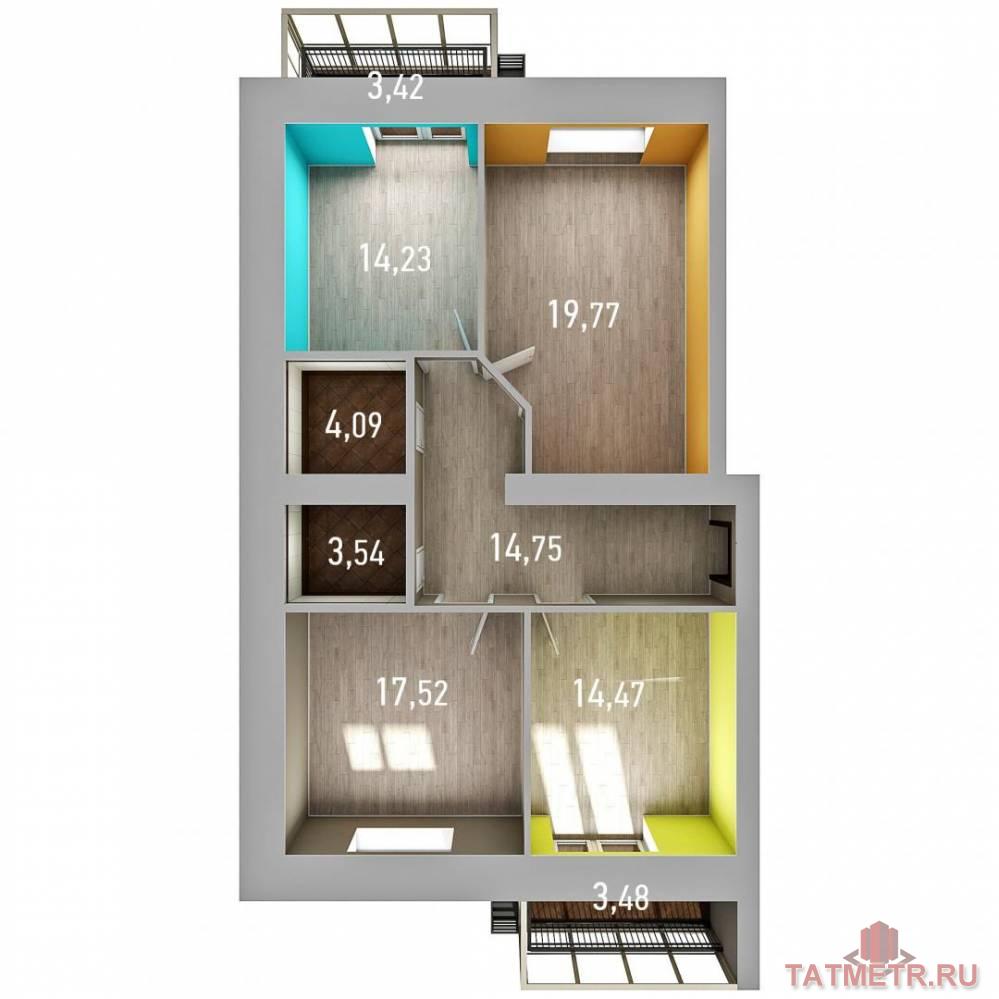 Продажа / Квартиры, Казань, улица Азата Аббасова, 6 150 000 Внимание! Успейте купить квартиру от собственника в жилом комплексе «Весна», в самом комфортном семейном жилом... - 1