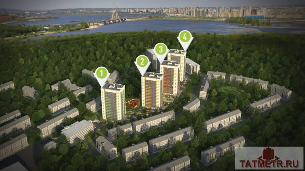 Продажа / Квартиры, Казань, 4 751 000 Продаю 2 комнатную квартиру 55,90 м2 в Жилом Комплексе GREEN CITY 1 очередь 2 корпус !!!ЛОКАЦИЯ: СОВЕТСКИЙ район,... - 1