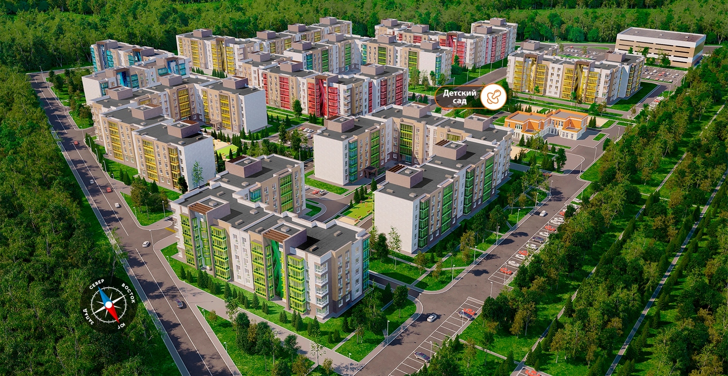 Продажа / Квартиры, Казань, улица Генерала Ерина, 3 991 560 Продается однокомнатная квартира в ЖК Времена Года!!! Комплекс расположен в Лаишевском районе напротив с. Усады, в 14... - 6
