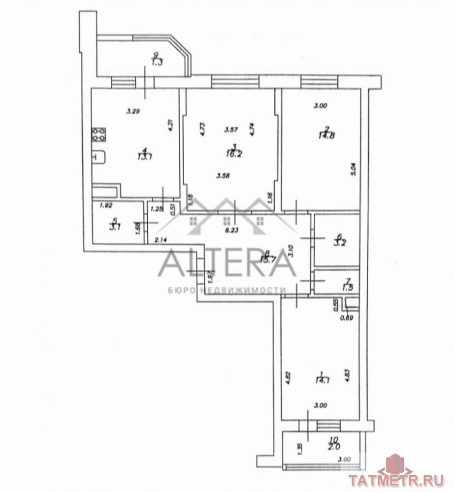 Продажа / Квартиры, Казань, Зилантовская улица, 3 790 000 Квартира на задатке Торопитесь! Отличное предложение! Трех-комнатная квартира по отличной цене в Казани в Кировском... - 17