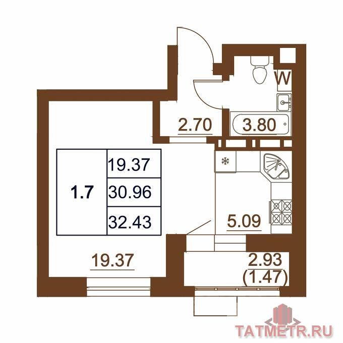 Продажа / Квартиры, Усады, Уютная улица, 3 450 000 ВНИМАНИЕ не ФЭЙК! Продается евродвушка в ЖК Южный Парк 44,5квм ВАЖНО Юридический чистый объект — квартира без... - 3