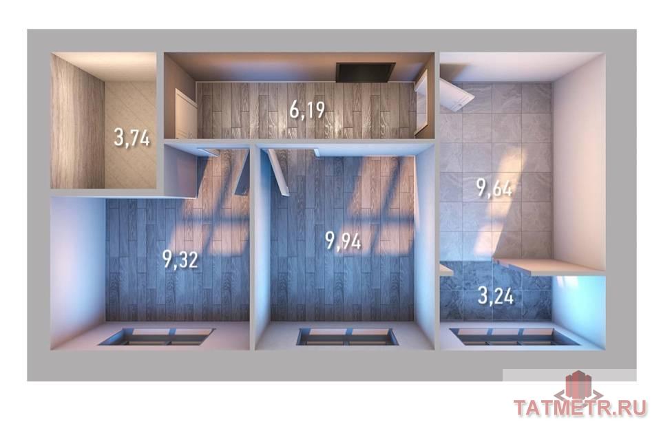 Продажа / Квартиры, Казань, улица Мира, 3 370 000 Отличное предложение 2-х комнатная квартира по цене однокомнатной. ЖК Беседа расположен в микрорайоне Дербышки в...