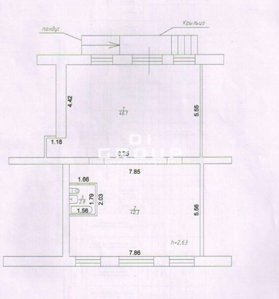 Продажа / Коммерческая / Office, Казань, улица Николая Ершова, 8 700 000 Продам офисное помещение 90 кв м на первом этаже пятиэтажного здания по адресу Ершова дом 56. Центр Казани. Первая... - 4