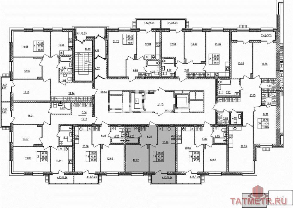 Продажа / Квартиры, Казань, проезд Юнуса Ахметзянова, 5 306 000 Жилой комплекс ART City в центре Казани. Проект состоит из 17 домов. На территории реализована комфортная среда для... - 2