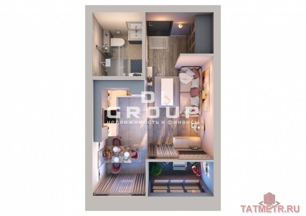 Продажа / Квартиры, Казань, улица Азата Аббасова, 3 229 000 ЖК «Весна-2» - продается однокомнатная квартира с качественной предчистовой отделкой, есть зимний сад,... - 2