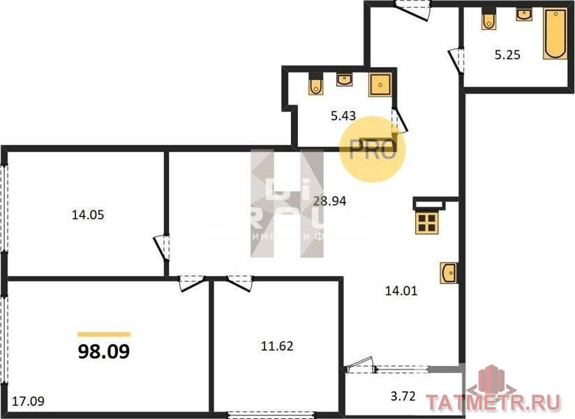 Продажа / Квартиры, Казань, Отрадная улица, 8 337 650 Жилой комплекс «Легенда» — это 6 первоклассных домов с удобным подземным паркингом, просторными подъездами и лифтами... - 1