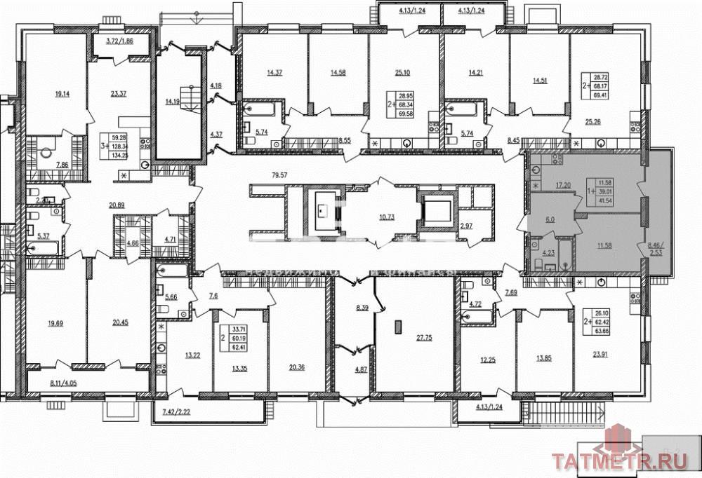 Продажа / Квартиры, Казань, проезд Юнуса Ахметзянова, 4 767 000 Жилой комплекс ART City в центре Казани. Проект состоит из 17 домов. На территории реализована комфортная среда для... - 2