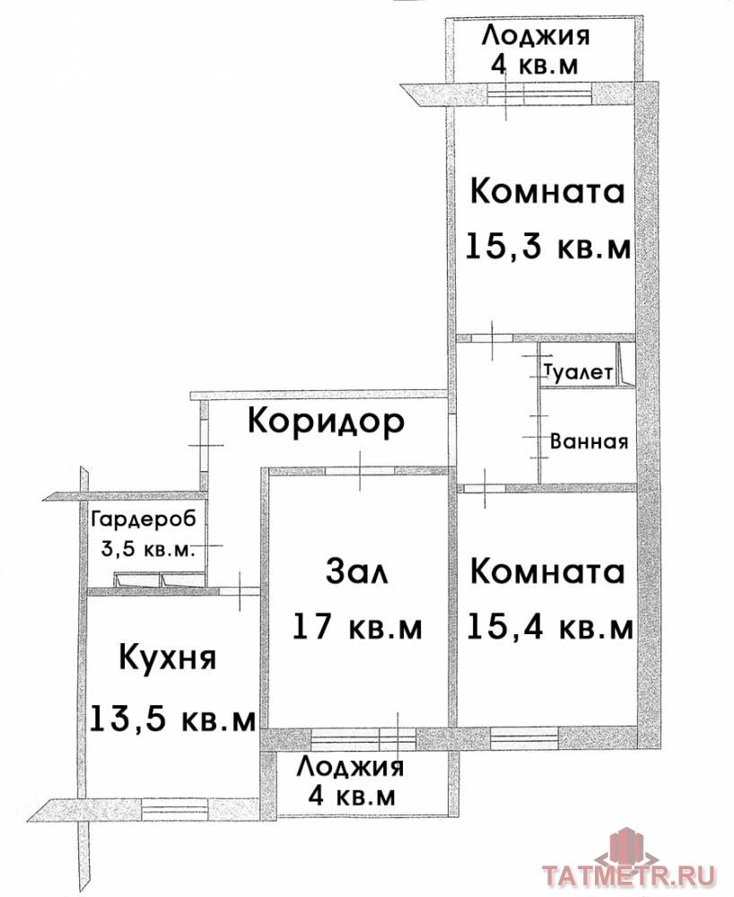 Продажа / Квартиры, Казань, Комиссара Габишева улица, 6 700 000 Хотите жить в квартире с большой кухней и шикарным видом из окон? Узнайте причины, почему вам нужно купить именно... - 5