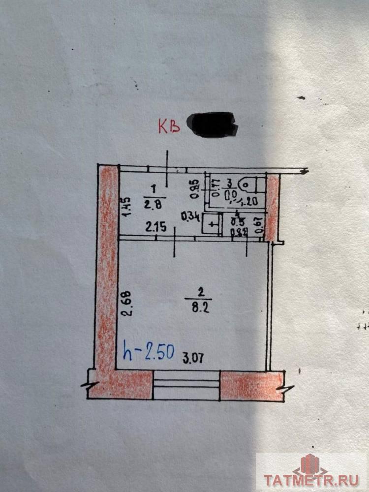 Продажа / Квартиры, Казань, Аделя Кутуя улица, 1 599 000 Продается 1-комн. квартира, площадью 13 м2 в 5 мин. транспортом от м.Суконная слобода, район города - Советский.... - 6
