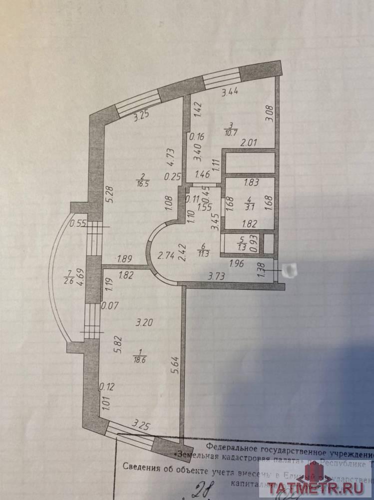 Продается 2-комн. квартира, площадью 65 м2 в 8 мин. транспортом от м.Аметьево, район Советский. Возможен вариант... - 22