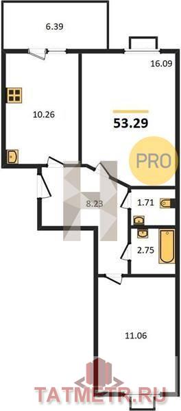 Продажа / Квартиры, Казань, Портовая улица, 5 299 000 Продается 2-комн. квартира, площадью 54 м2 в монолитной новостройке в 7 мин. транспортом от, район города -... - 2